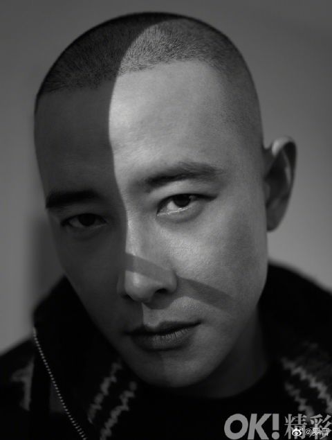 罗晋剃光头拍写真自侃冻脑袋 网友安慰:这发型省洗发水!