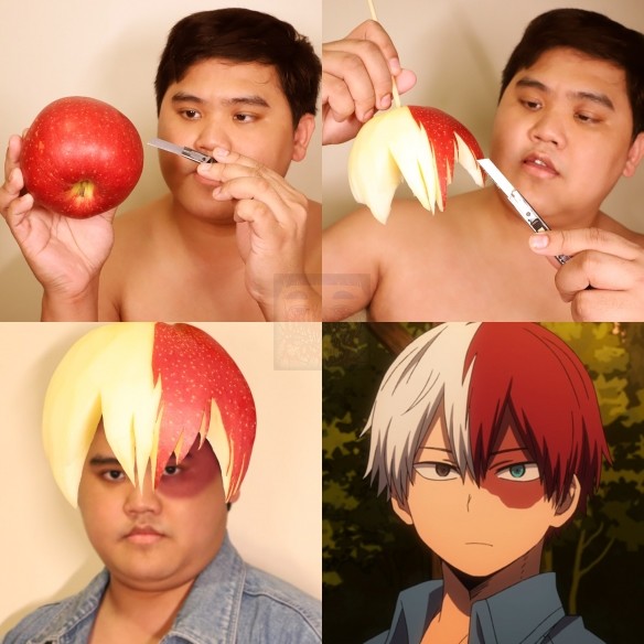 黄金圣斗士也难逃泰国小哥的cos史上第一件香蕉味圣衣诞生