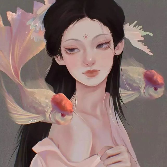 头像|超棒的国潮风手绘头像