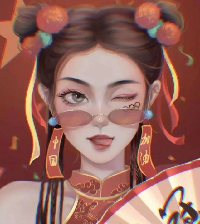 头像|超棒的国潮风手绘头像