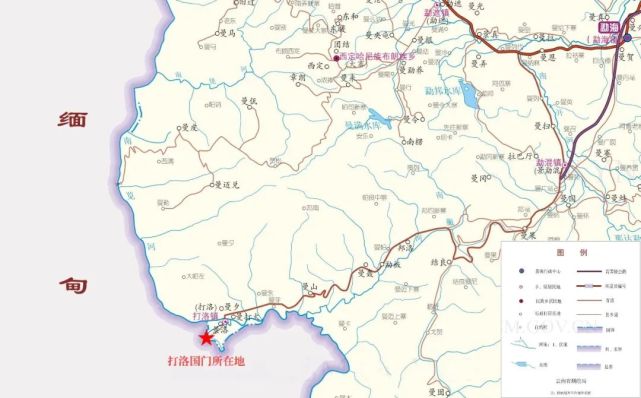 打洛口岸位于云南省西双版纳傣族自治州勐海县打洛镇,与缅甸掸邦东部