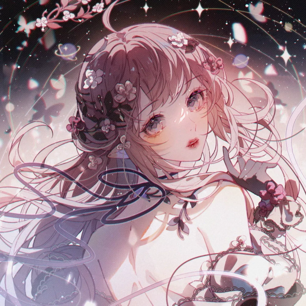 动漫女生头像:我口袋只剩玫瑰一片,此行又山高路远_腾讯新闻