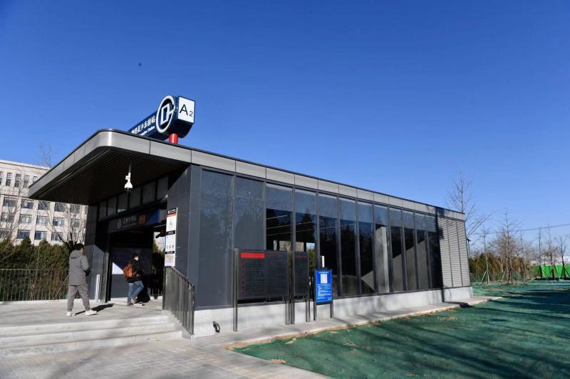 不用再穿行南四环 天坛医院地铁出入口完工