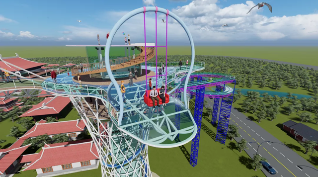 厦门版"天空之城"即将亮相老院子景区,高达50米,预计明年5月完工