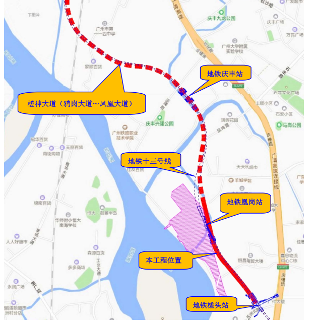 白云一线道路规划图图片