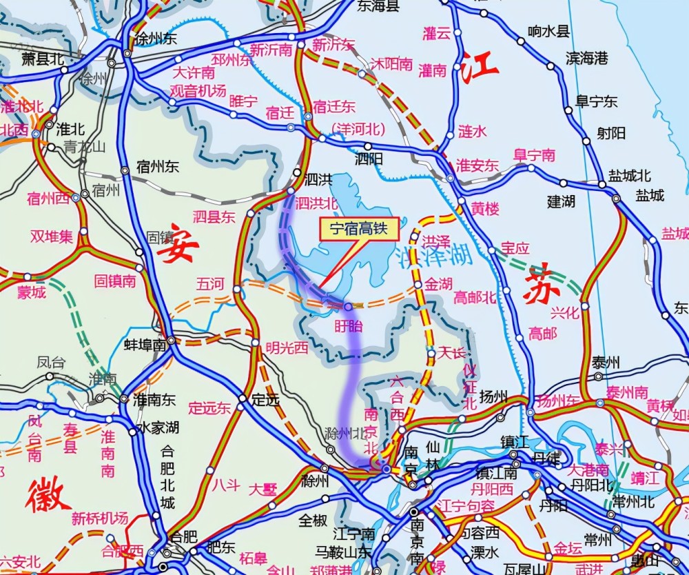 苏北高铁网地图图片