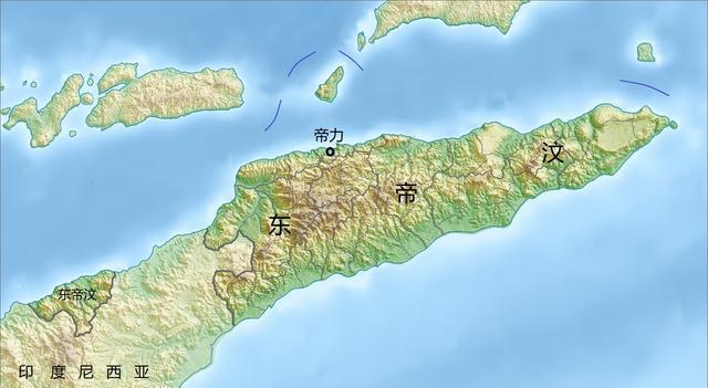 分屬兩個國家的島嶼之帝汶島分屬印度尼西亞和東帝汶兩國