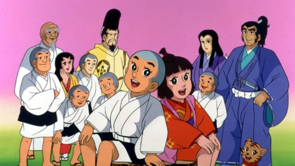 而是远远地向妈妈住的地方,轻轻说了声再见,最后是和好友新右卫门的