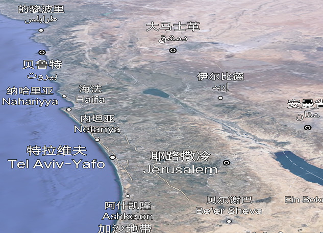特拉维夫的地理位置