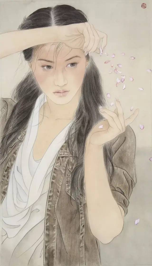 鉴赏|工笔人物:晕染繁花气息