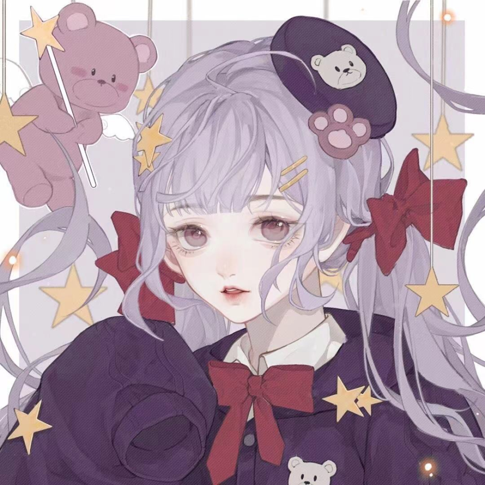 微信头像元气满满的单人女生闺蜜动漫头像