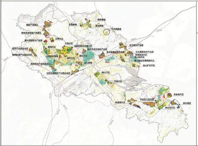 漳州市中心城区"十四五"建设规划重点建设片区分布图 (资料图片)
