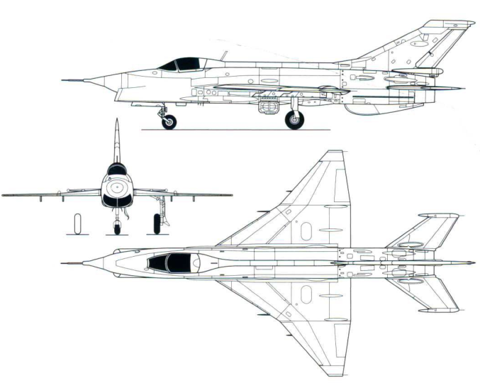 歼-7三视图图片