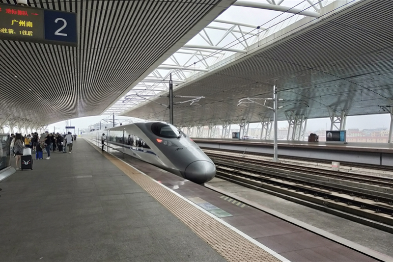 虎门高铁站每天开行两趟高铁从东莞直达张家界