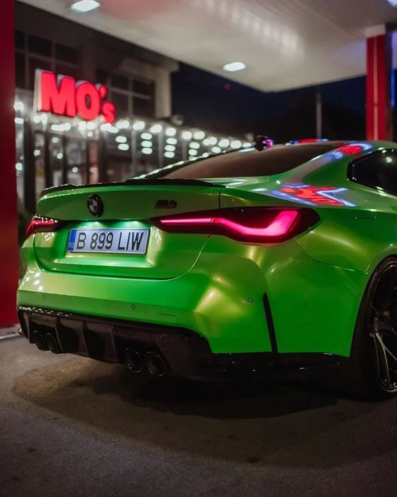 绿色的宝马m4这颜值真高