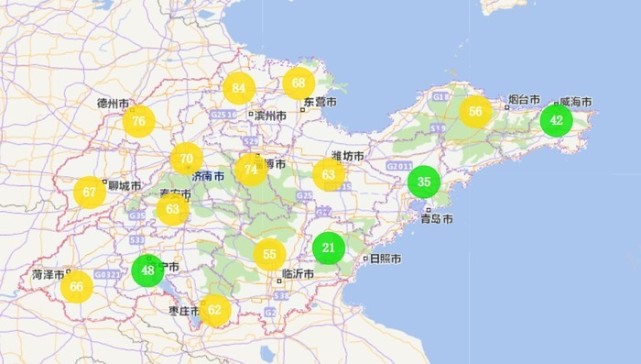 但是從變化趨勢來看,魯西北地區aqi有漸漸升高的趨勢