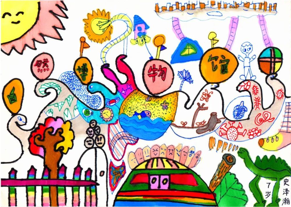 三等奖 《开心能量自然博物馆》 史泽翰  7岁
