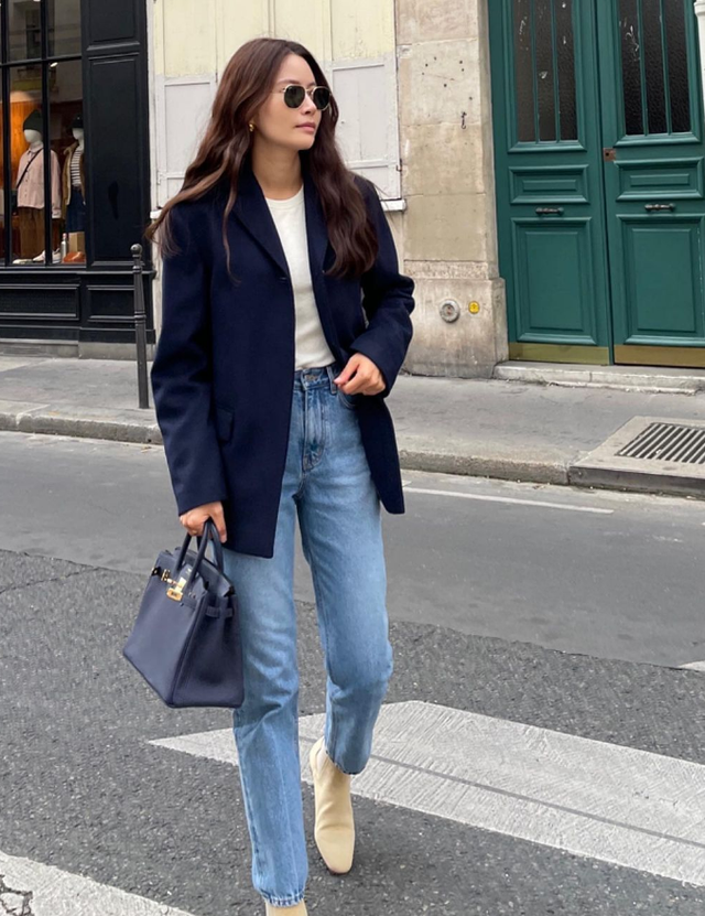 韩国时尚博主elborn doris 教科书级别的职场通勤穿搭_腾讯新闻