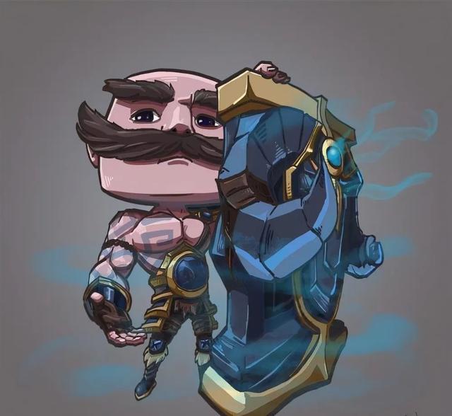 云顶之弈:传奇坦克布隆归来,昔日举盾佑四方,如今裂地控全场