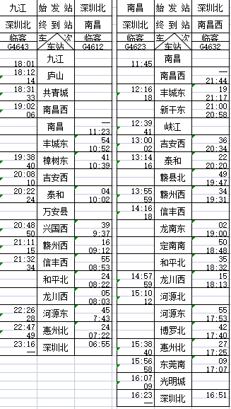 赣深高铁明日开通!票价公布!