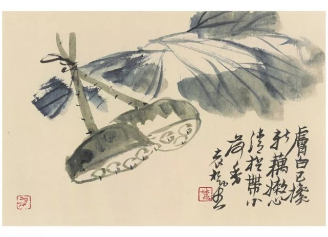 来楚生的花鸟小册格调清新