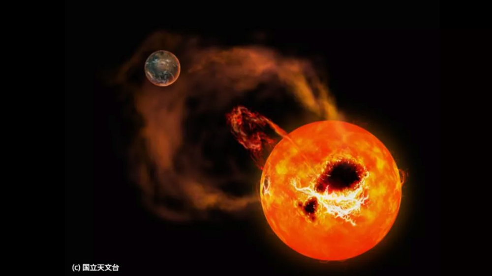 天文学家观察到巨大恒星爆发:威力是以往在太阳上看到的10倍