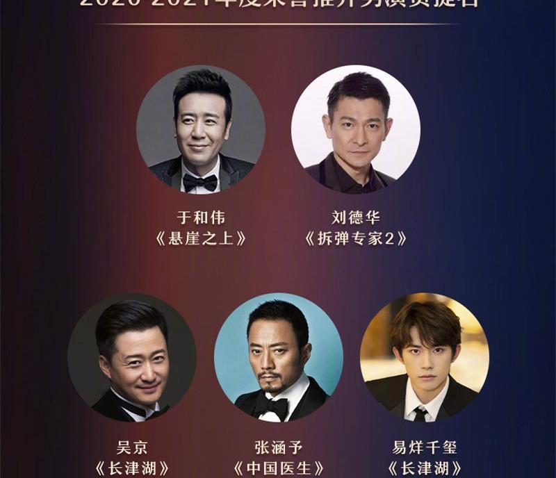 "光影中国"提名名单:易烊千玺与吴京,刘德华,于和伟角逐影帝_腾讯新闻