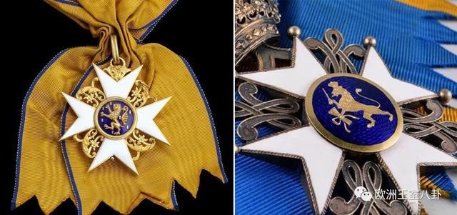 成年后勋章(荷兰狮子勋章和拿骚金狮勋章的大十字勋章)已经自动有了