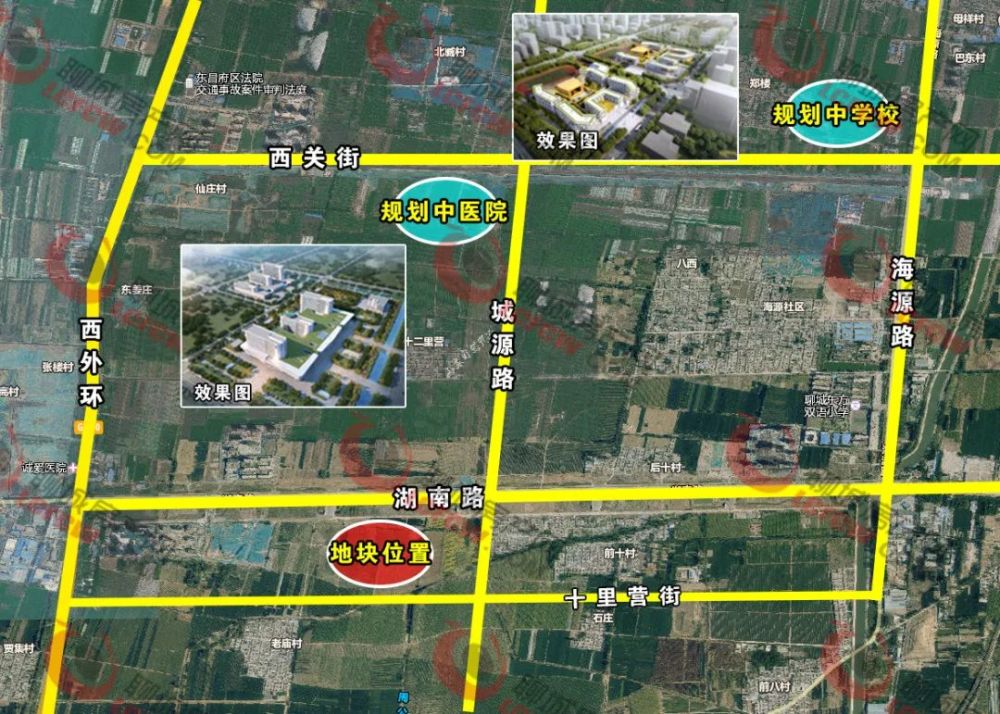 聊城高铁新区又一块地出控规了住宅商业和学校都有