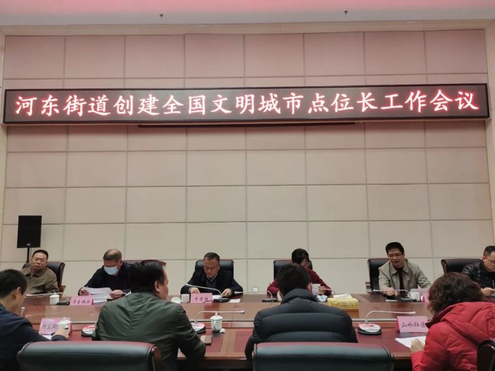 河东街道召开创建全国文明城市点位长工作会议