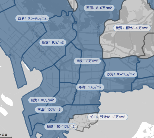 深圳各区房价一览表图片