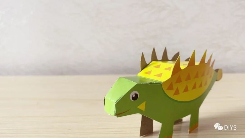 "手工制作"简单又可爱的"立体剑龙"_腾讯新闻