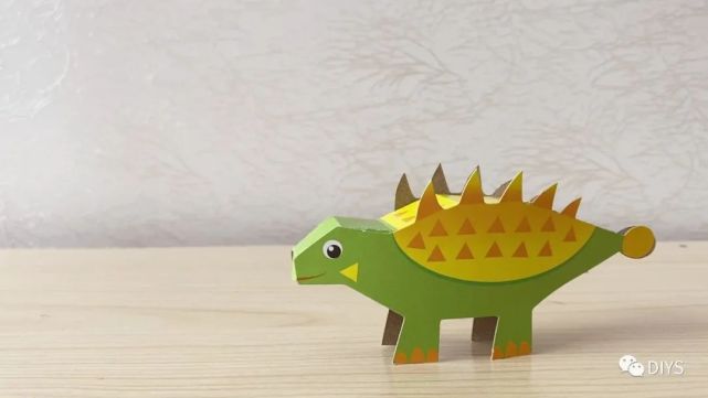 手工制作简单又可爱的立体剑龙