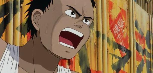 自卫队的敷岛上校和博士发现铁雄身体里竟然有类似阿基拉的力量