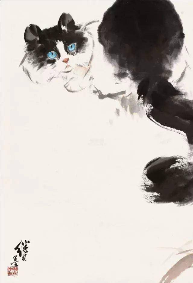 鉴赏丨看四大国画名家笔下的猫各显神通