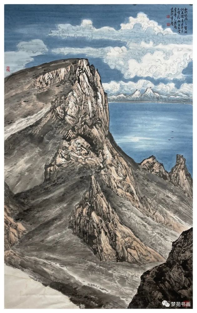 《西行纪游-圣湖纳木错》(155×97cm)曾德智