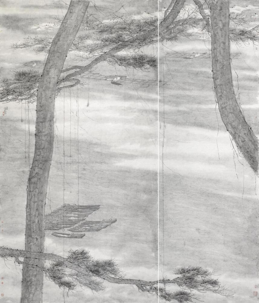 向经典致敬澹逸愈古天趣泠然读董金良山水画有感