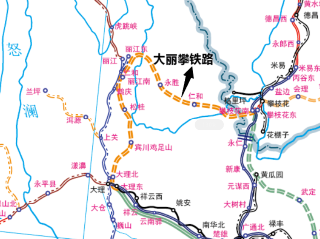 大丽攀铁路(仅供参考)