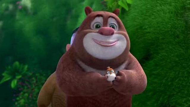 熊出没:四张图中有一个是"假熊大",15后秒答,10后用了6秒?