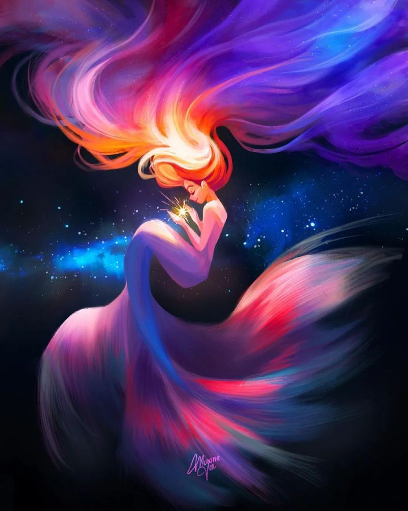 充满幻想色彩的插画