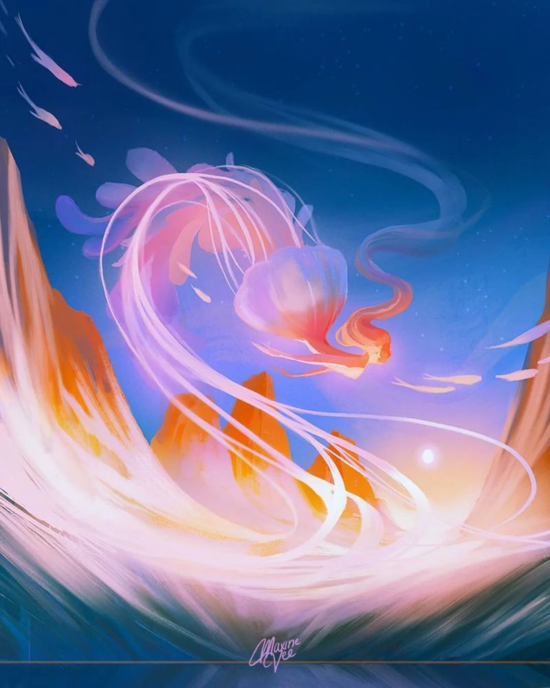 充满幻想色彩的插画