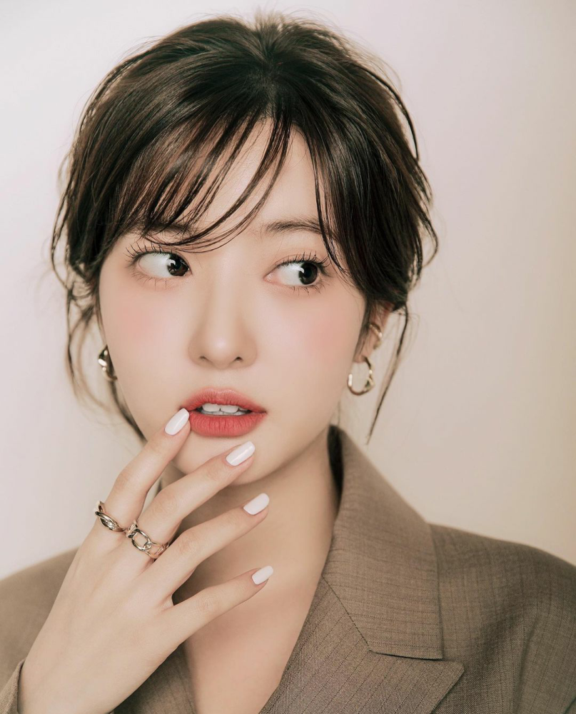 可爱女生的刘海儿