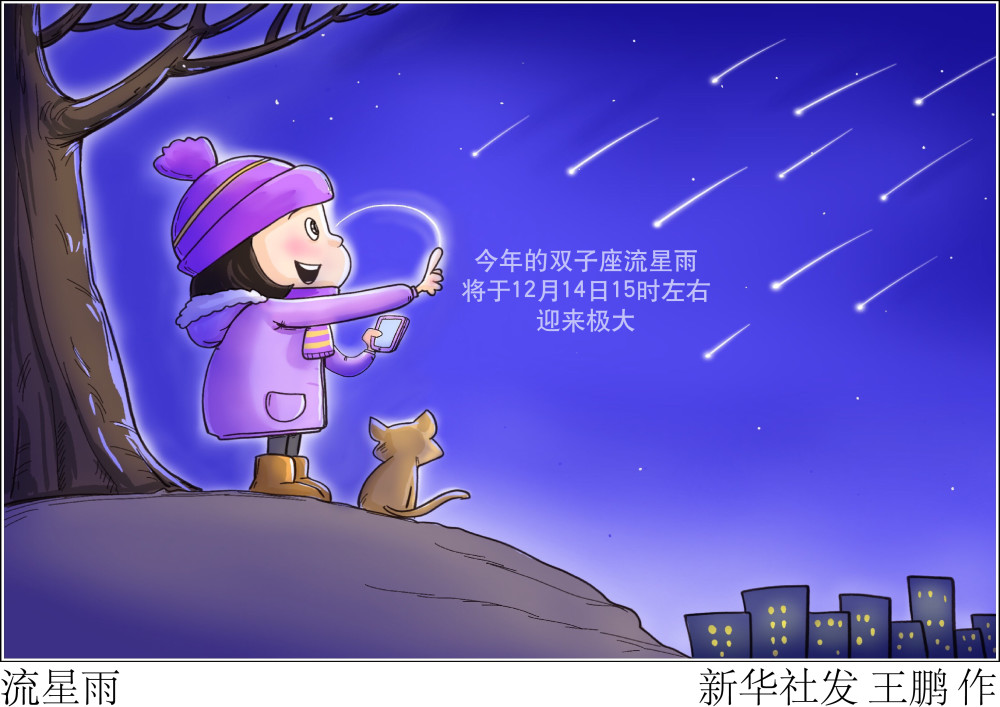图表漫画星空有约流星雨
