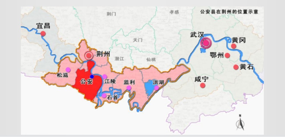 公安县通用机场预选址地 位于公安县的中北部 玉湖东侧,207国道西侧