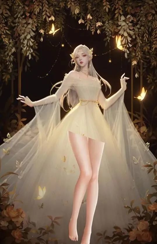 貂蝉花开婚纱高清壁纸p图