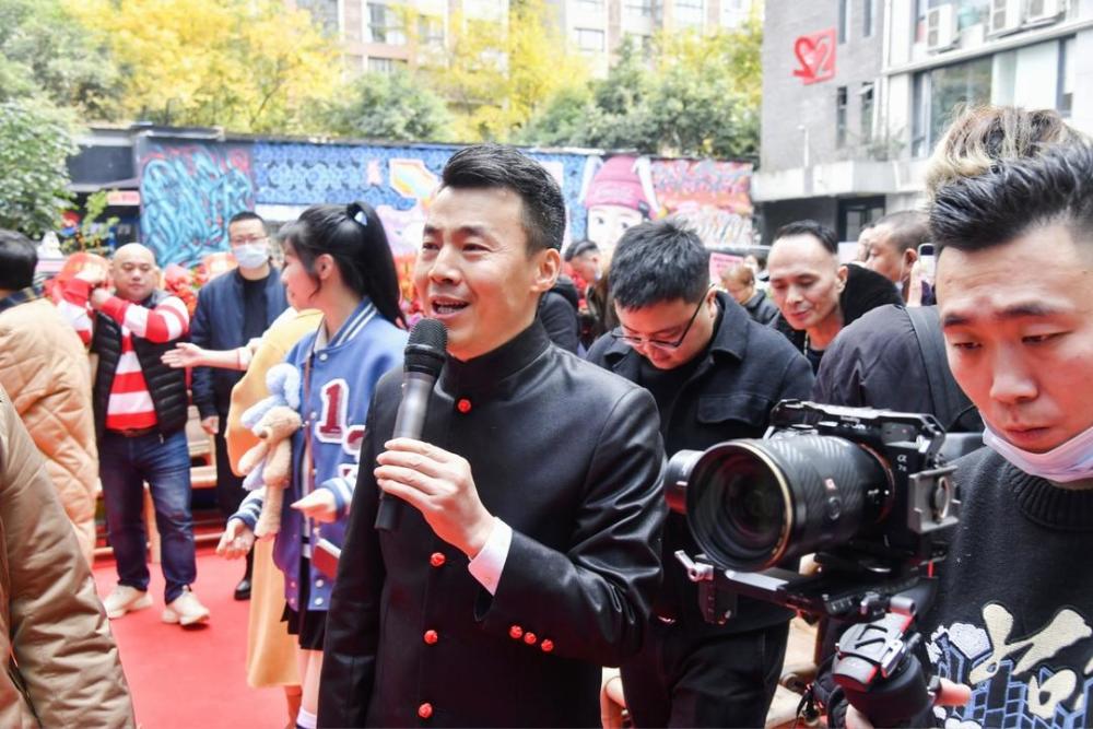 李伯清得意弟子开书场李伯清沈伐等为肖干虾书场剪彩