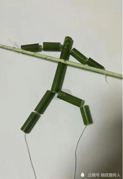 吸管竹节人的制作方法图片