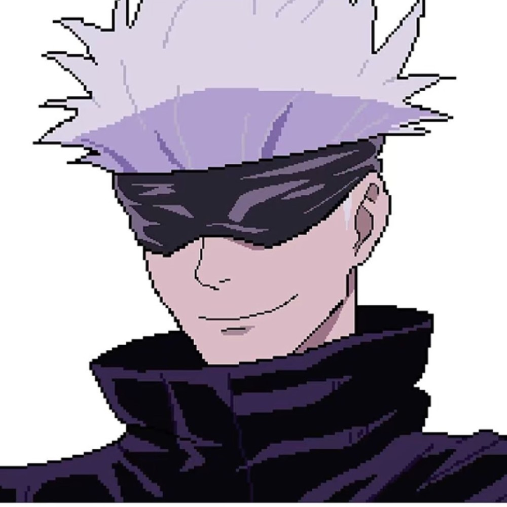 像素风男头吹灭读书灯一身都是月