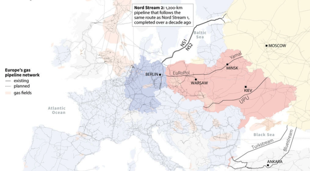 德国宣布俄罗斯北溪二号燃气管道不符合欧盟法规,无法获得认证