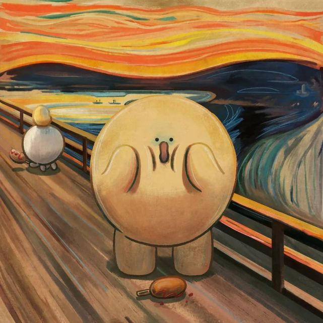 插画|q版"世界名画"